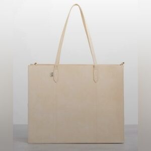 BEIS Large Work Tote Beige